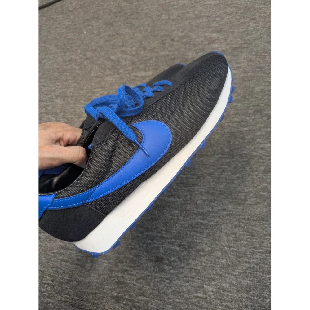 Nike Waffle Trainer 2 Men's 10.5 Black Hyper Royal DQ5899-900 Retro